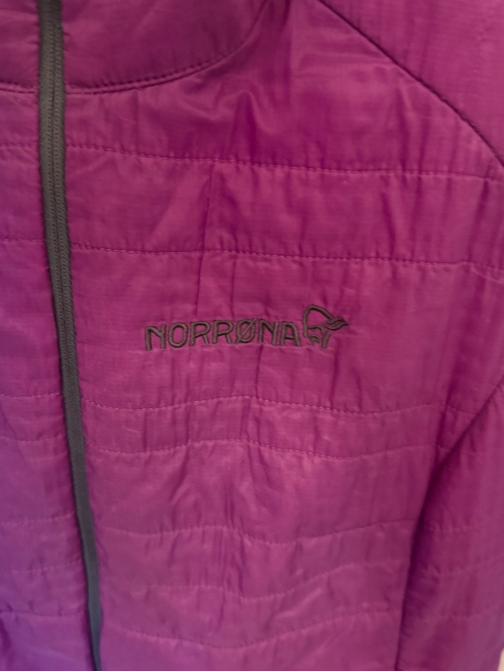 Norrøna Lyngen Hooded Purple Insulated Vest - Picture 2 of 3